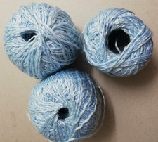 Wolle - Reste, hellblau, Häkelgarn, 2x50g, 1x30g = 130g, 