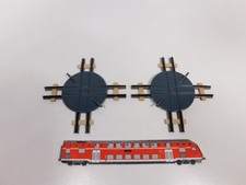 2x Biller Bahn Billerbahn Spur 0e No 012 Drehscheibe 15 cm Handbetrieb #DZ98-0,5