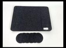 Platzset, Tischset Abwaschbar Filz 44x32cm | 18er Set Untersetzer, 6 Personen