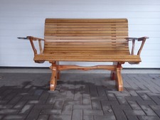 Gartenbank Eiche Holzbank Friesenbank Gartenmöbel Sitzbank Terrasse Schablonen!