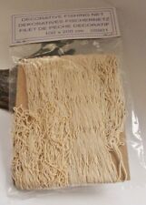 Deko Fischernetz 2 m² beige / natur ca. 100 x 200 cm Baumwolle (2,15€/m²)