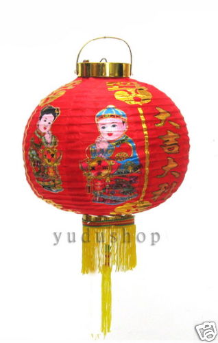 Rund lampion aus stoff mit - lampion,