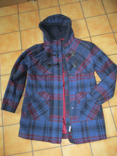 Winter Jacke Mantel Parka 40 kariert  gebraucht mit Kapuze