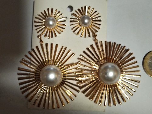 Ohrclips goldfarben perle xl - ohrclips,