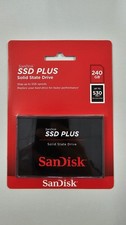 SANDISK Plus Solid State Drive Festplatte, 240 GB SSD SATA 530 MB/s, 2,5 Zoll