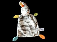 Nicotoy Zebra Schmusetuch Kuscheltuch Schwarz Weiß Streifen Comforter Baby