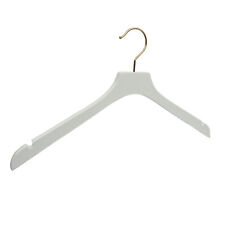Design Kleiderbügel weiß mit goldenen Haken mir Rockkerbe