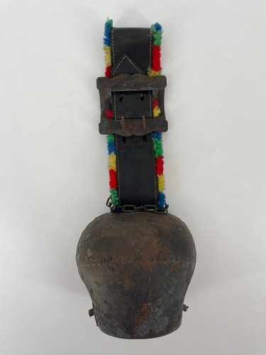 Alte kuh glocke - alte, lederband