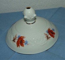 Porzellan Deckel Blumenmuster