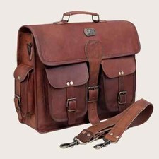 Tasche Leder Laptop Messenger