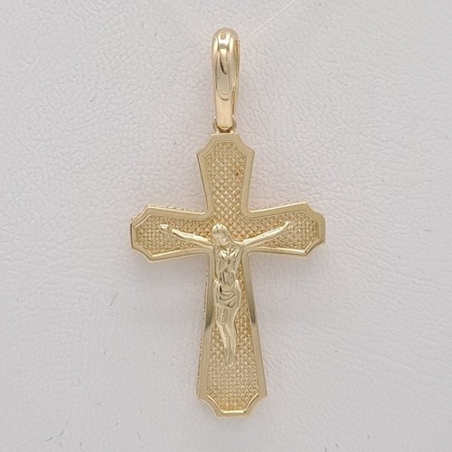585 gold kreuz anhänger - kreuz, mit