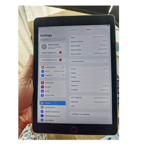 Apple ipad air 128gb - 2,