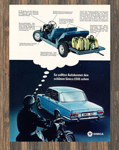 Simca 1501 reklame - simca,