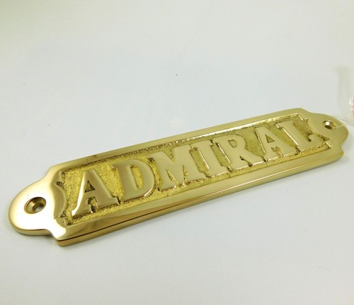 Messing türschild admiral - türschild, "admiral"
