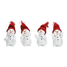 4er Set LUSTIGE SCHNEEMÄNNER