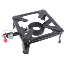 Hockerkocher Gaskocher Campingkocher Gasbrenner Wok 7,5kW mit Zündsicherung 