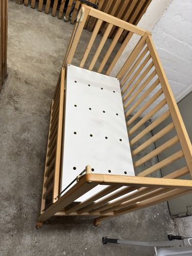 Beistellbett mit rollen holz - mit, rollen,