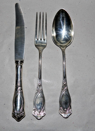 Antik besteck teile gabel - teile,