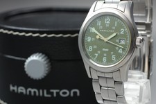 [Fast neuwertig mit Box] HAMILTON KHAKI 6361 37mm Khaki Zifferblatt Datum...