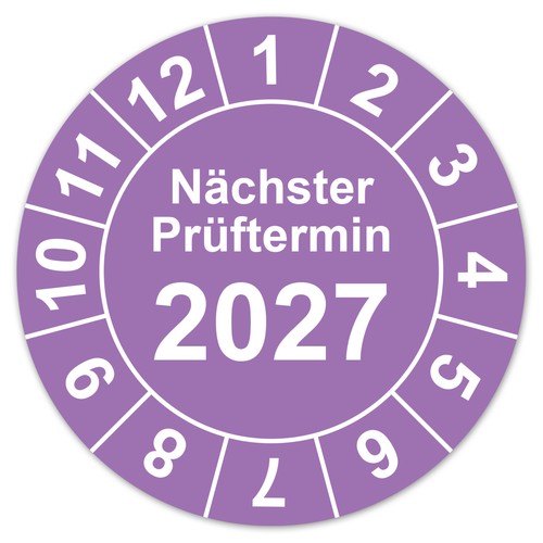 Prüfplaketten nächster