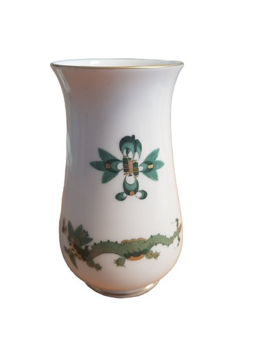 Meissen grüner hofdrache vase - meissen,