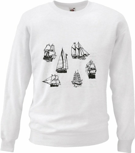 Sweatshirt segelboot - sweatshirt,