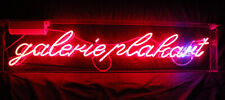 Galerie Plakart, Original Neon Sign Leuchte  150x 30x10 cm ca. 1990er Jahre