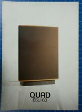 Quad ESL-63 Elektrostat Prospekt Werbung Ortungsschärfe H-14362