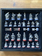 Asterix und Obelix Schach Zinnfiguren, Marmorspielbrett EXTEC Edition