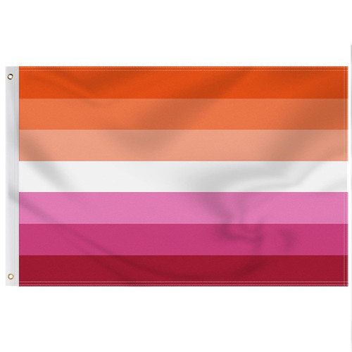 Lesbische pride flagge - lesbische,