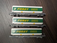 3 x Roco  46377  Taschenwagen