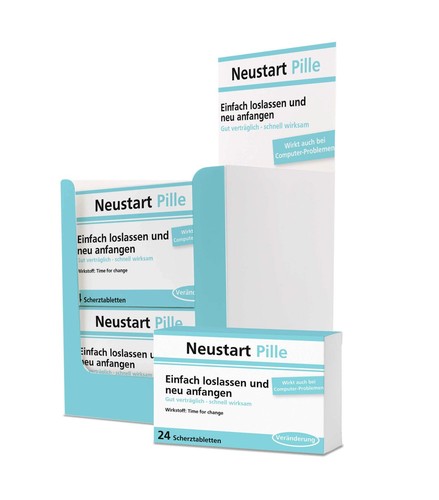 Scherztablette neustart pille - scherztablette,