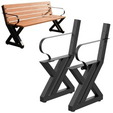 Bankgestell mit Lehne Metall