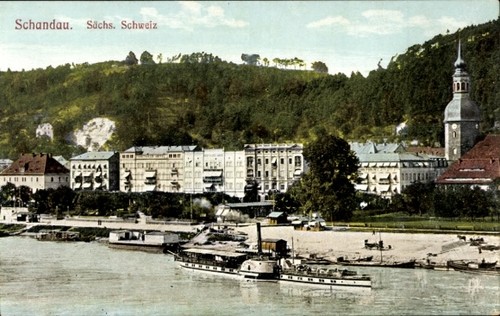 Bad schandau der elbe - an,