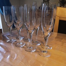 Rosenthal - LOTUS, studio linie, 8 schlanke Sektgläser,  H. ca 20 cm