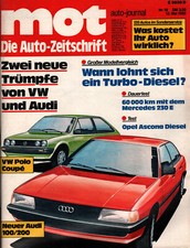 Zeitschrift MOT Auto Journal #10 von 1982 Audi 100 200 VW Polo Coupe Mercedes 23