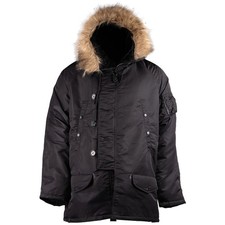 N3b polarparka parka - n3b, schwarz