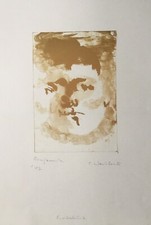 EMIL WACHTER Farblithographie