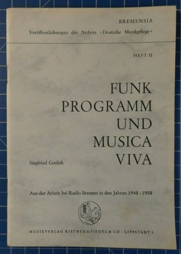 Siegfried goslich funkprogramm - siegfried,
