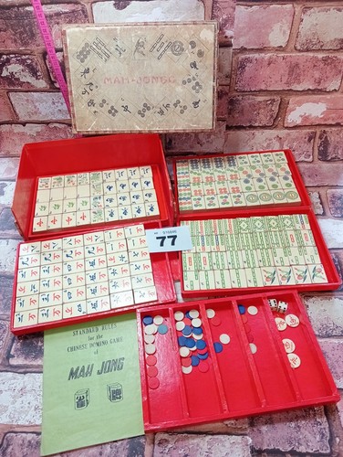 Mah jong tray set - jong,