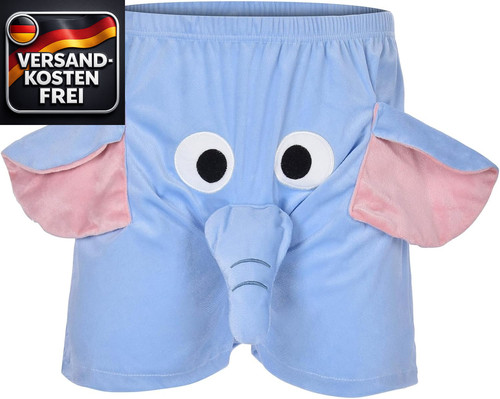 Herren unterhose mit elefanten - unterhose,