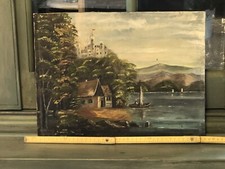 Dachbodenfund Bild Landschaft