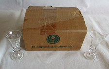 12 Jägermeister -  Stiel / Schnapsgläser -klar- 2 cl - mit OVP (beschädigt)
