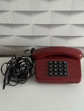Altes Post Tastentelefon 01 LX Rot Retro Deko Post Haustelefon Telefon Rot