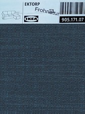Ikea EKTORP Bezug für 3er Sofa mit Recamiere Hillared dunkelblau 905.171.07 NEU