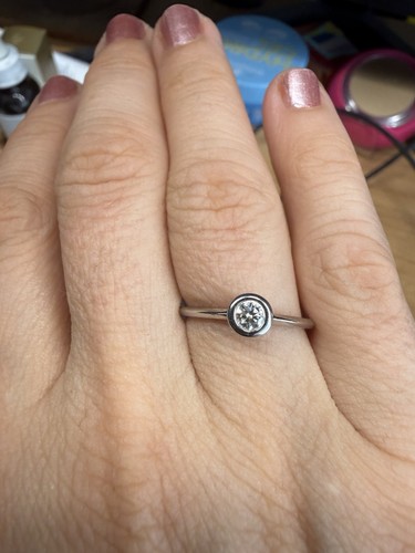 Ring aus platin - platin, einem