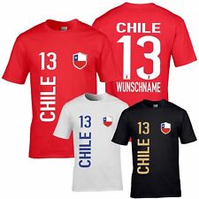 FanShirt CHILE Trikot Kinder Druck Nummer Name Jersey WM FanShirts4u