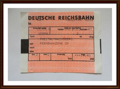 Fahrkarte deutsche reichsbahn - fahrkarte,