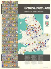 Fußball Geschichte Karte von