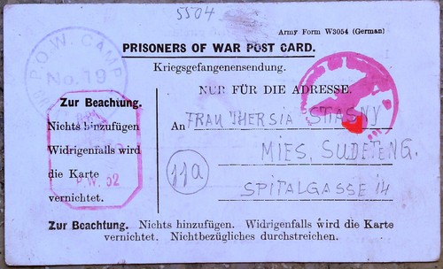Pow kriegsgefangenenpost ich - kriegsgefangenenpost, :